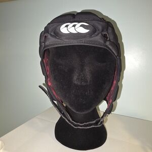 Canterbury CCC Club Plus Rugby Headgear - Black/White- Adult‎ Size XL